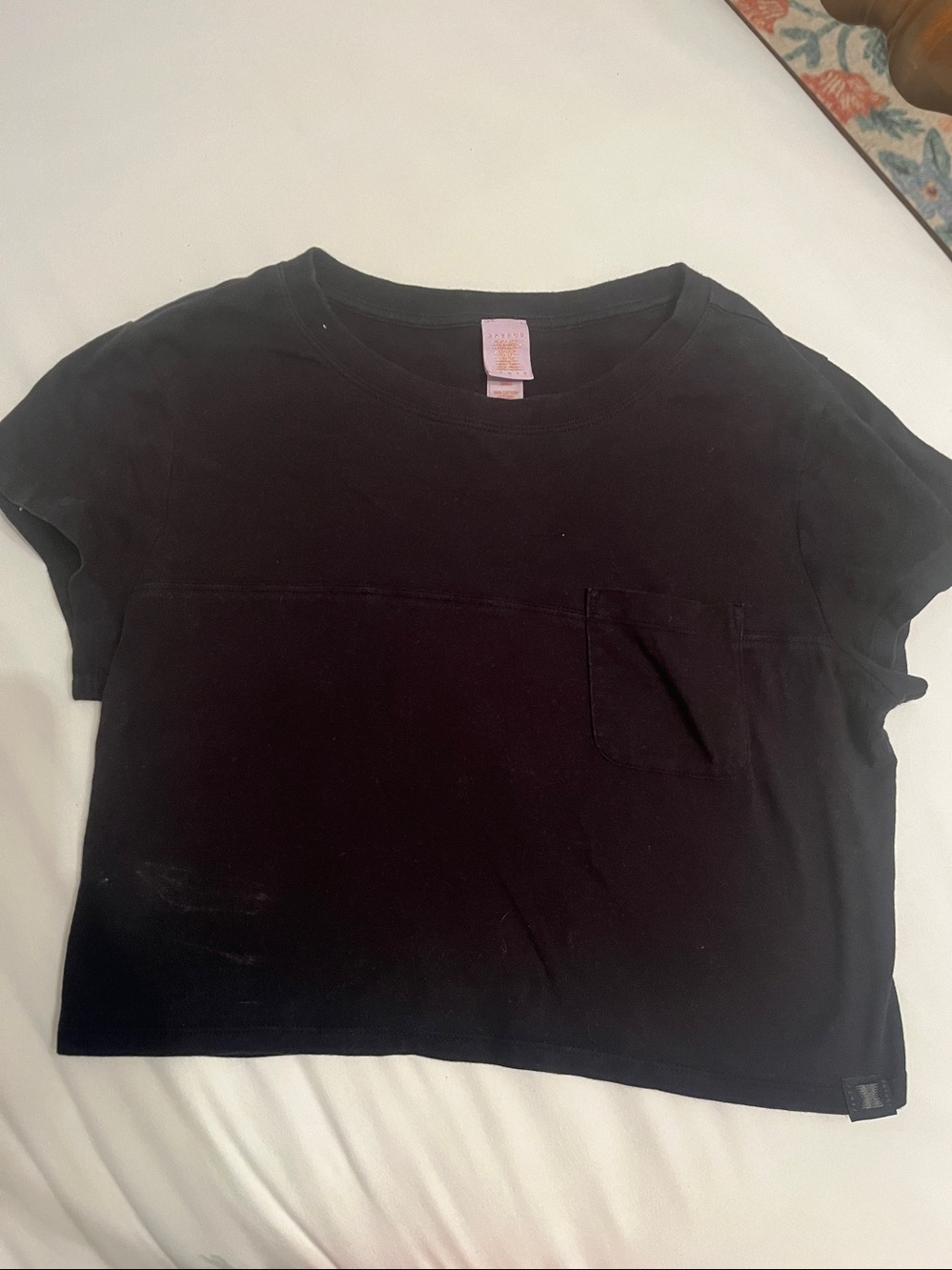 Savage X Fenty short sleeved crewneck crop top women’s small 100% cotton